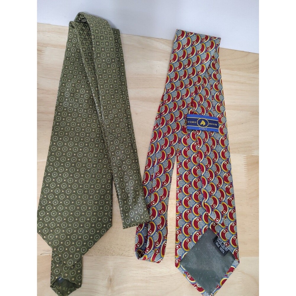 Como House Tie Silk Made in Italy Neck Tie Men's Suit Tie & Banana Republic Tie